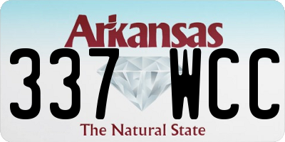 AR license plate 337WCC