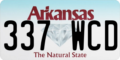 AR license plate 337WCD