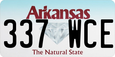 AR license plate 337WCE