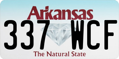 AR license plate 337WCF