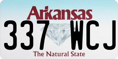 AR license plate 337WCJ