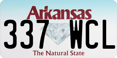 AR license plate 337WCL