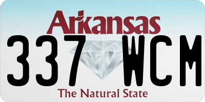 AR license plate 337WCM