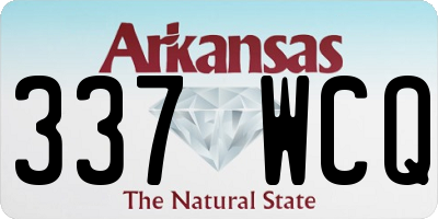 AR license plate 337WCQ