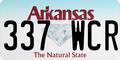 AR license plate 337WCR