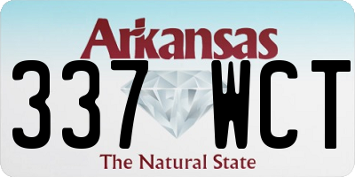 AR license plate 337WCT