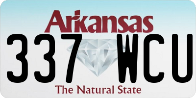 AR license plate 337WCU