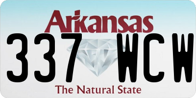 AR license plate 337WCW