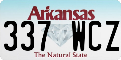 AR license plate 337WCZ