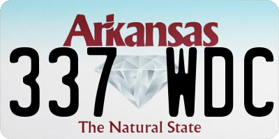 AR license plate 337WDC