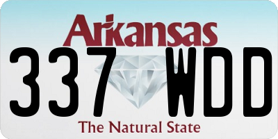 AR license plate 337WDD