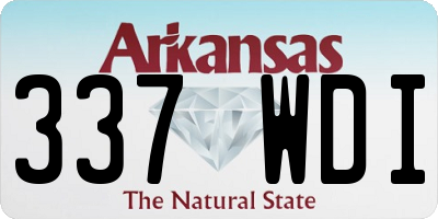 AR license plate 337WDI