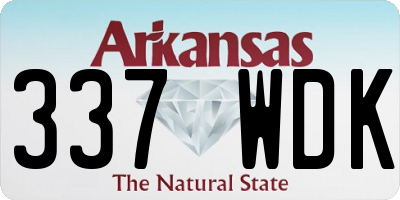 AR license plate 337WDK