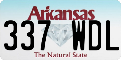 AR license plate 337WDL