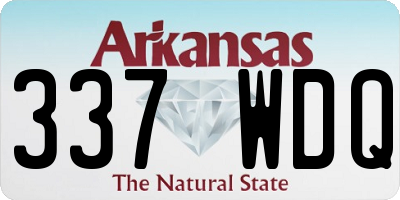 AR license plate 337WDQ