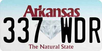 AR license plate 337WDR