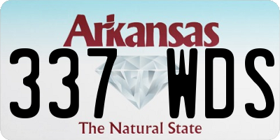 AR license plate 337WDS