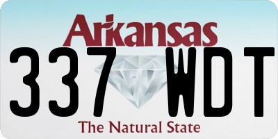 AR license plate 337WDT