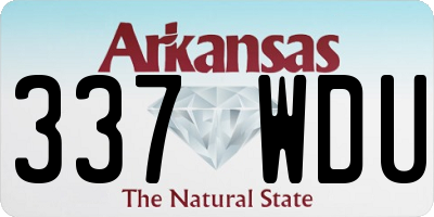 AR license plate 337WDU