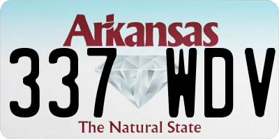 AR license plate 337WDV