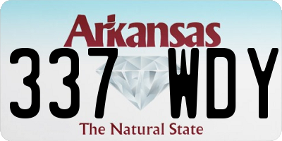 AR license plate 337WDY