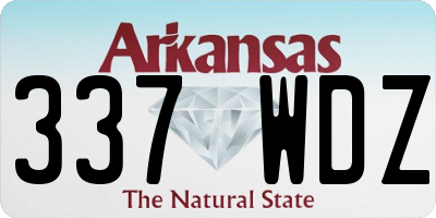 AR license plate 337WDZ