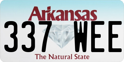 AR license plate 337WEE