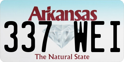 AR license plate 337WEI