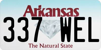 AR license plate 337WEL