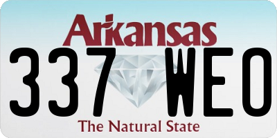AR license plate 337WEO