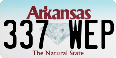 AR license plate 337WEP