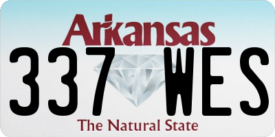 AR license plate 337WES