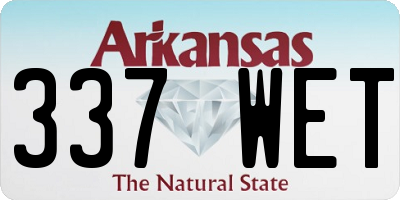 AR license plate 337WET