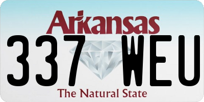 AR license plate 337WEU