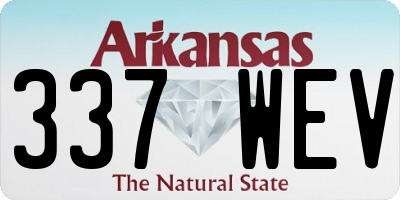 AR license plate 337WEV