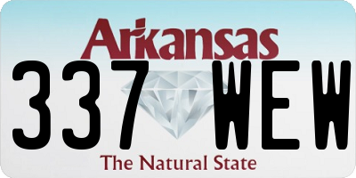 AR license plate 337WEW