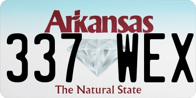 AR license plate 337WEX