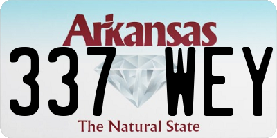 AR license plate 337WEY