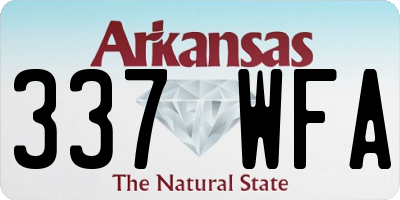 AR license plate 337WFA