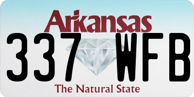 AR license plate 337WFB