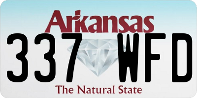 AR license plate 337WFD