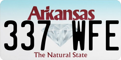 AR license plate 337WFE