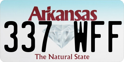 AR license plate 337WFF