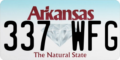 AR license plate 337WFG