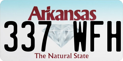 AR license plate 337WFH