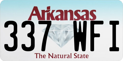 AR license plate 337WFI