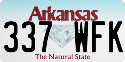 AR license plate 337WFK
