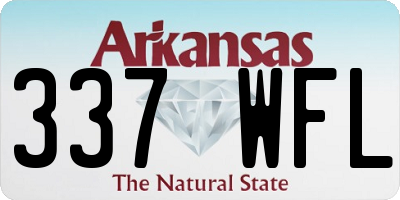 AR license plate 337WFL
