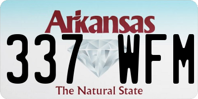 AR license plate 337WFM