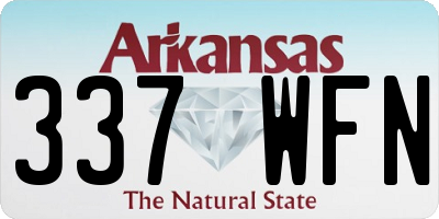 AR license plate 337WFN